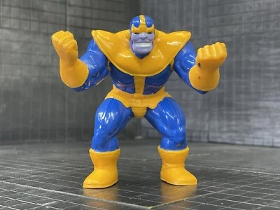 Figura de acción vintage de goma PVC Marvel Thanos Aplausos años 90 Foto 1 de 2