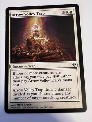 MTG Magic The Gathering Zendikar Arrow Volley Trap Uncommon LP - Image 1 of 2