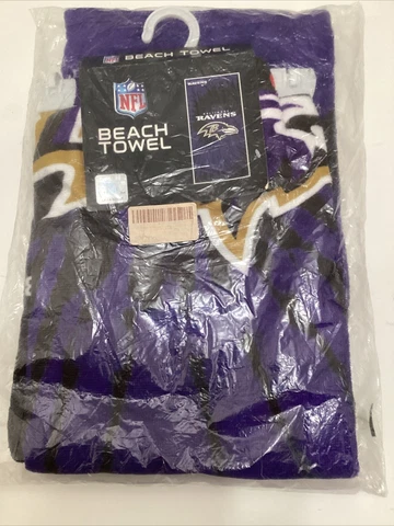 NFL Baltimore Ravens Pyschedelic Beach Towel Cover