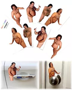 Lustige Ron Jeremy Streich Aufkleber - vielseitige Meme Aufkleber - 8er Pack - Bild 1 von 3