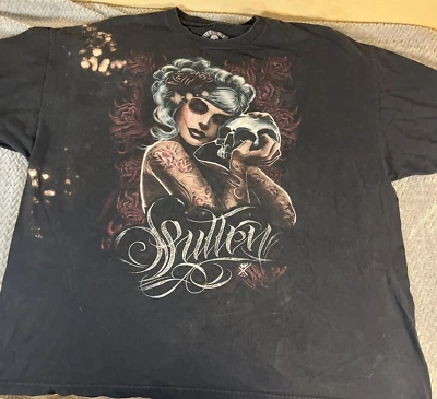 Sullen Art Collective Justin Hartman Mens Size 3XL T Shirt Queen of Roses - Image 1 of 4