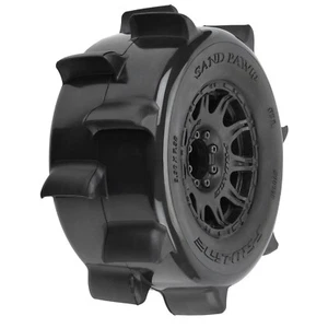 Pro-Line 1/8 Sand Paw F/R 3.8" MT Tires Mounted 17mm Blk Raid (2) PRO1026810 - Picture 1 of 2