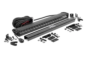 Luz LED Rough Country 20" Serie Negra Serie Una Fila 100W 7200 Lúmenes 70720BL - Imagen 1 de 1