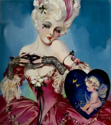 French Mademoiselle : Henry Clive : c1933 Art Deco Glamour Print to Frame - Image 1 of 2