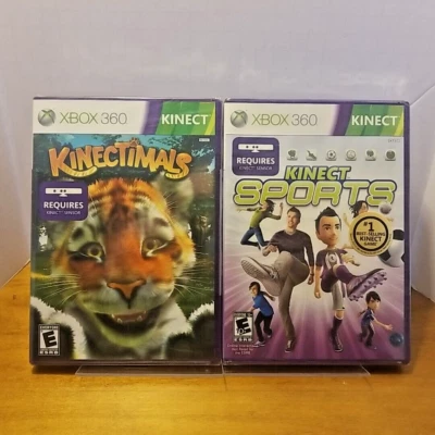 Microsoft XBox 360 Kinect Sports & Kinectimals Xbox 360 Video Games New Sealed - Image 1 of 4
