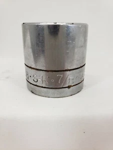 S-K SK 3/8 Drive 12pt Standard Socket, Size 7/8, 45128 Model #, USA - Picture 1 of 6