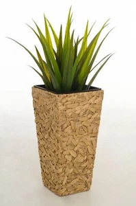VIVANNO Pflanzkübel Blumenkübel Wasserhyazinthe WILD 60 cm Natur - Bild 1 von 5