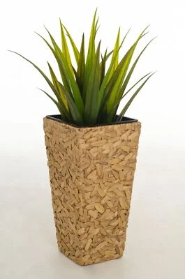 VIVANNO Pflanzkübel Blumenkübel Wasserhyazinthe WILD 60 cm Natur - Bild 1 von 4