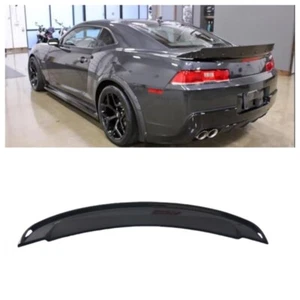 Gloss Black Rear Wing Spoiler Fits For 2014-2015 Chevrolet Camaro ZL1 Wickerbill - Picture 1 of 5