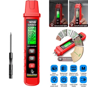 Digital Moisture Damp Detector Humidity Tester LCD Meter for Wood Wall Concrete - Picture 1 of 14