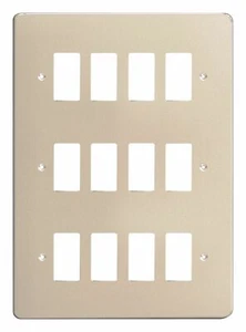 Varilight XDNPG12 PowerGrid cromo satinado 12 velocidades placa de rejilla (triple placa doble) - Imagen 1 de 1