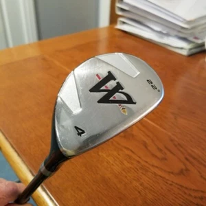 Warrior Custom Golf 22* Hybrid 4 w/Tour 3.1 graphite shaft....Nice! Men's RH - Picture 1 of 8