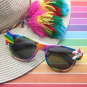 Rainbow Unicorn Sunglasses for Women - Picture 1 of 9