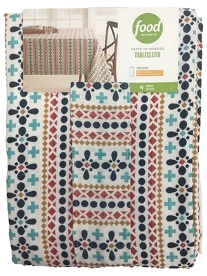 Food Network Mantel Geo Verano, Mantel Estampado Geométrico Colorido 60x84 Foto 1 de 2