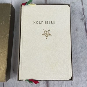 Holman Orden des Oststerns OES Heilige Bibel weiß gebunden KJV Macoy Verlag - Bild 1 von 9