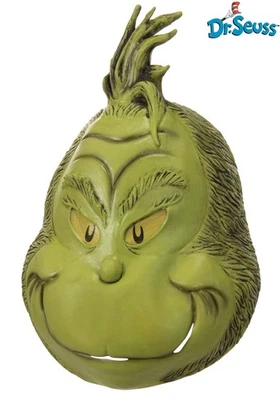 Latex Grinch Full Mask - Christmas - Licensed Costume Accessory - One Size - Image 1 of 4