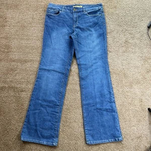 Seven 7 Jeans Womens Size 12 Blue Boot cut Denim Classic High Rise Stretch - Picture 1 of 11