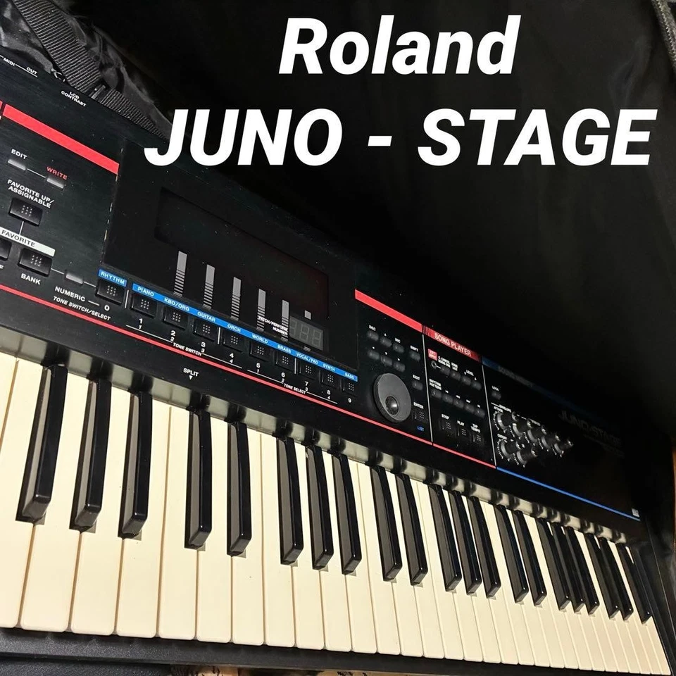 Roland JUNO-STAGE 76-Key Synthesizer Keyboard Tested Working - Image 1 of 4