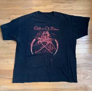 Vintage Children of Bodom Hate Crew Band Metal T-Shirt Distressed Size 3XL - Picture 1 of 7
