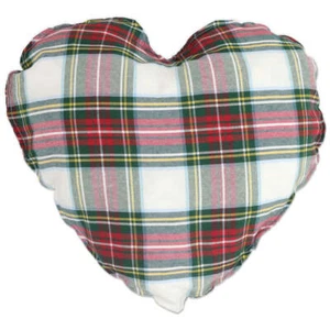 Cuscino Natalizio Tartan Cuore - Picture 1 of 3