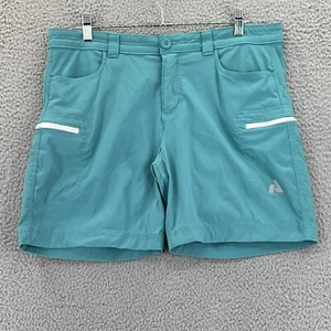 EDDIE BAUER First Ascent Shorts Womens 12 Teal Outdoors Hiking Camping - Picture 1 of 13