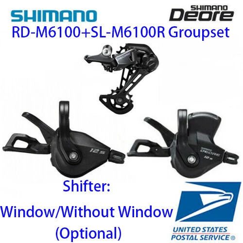 Shimano Deore M6100 12 Speed Rear Derailleur + Right 2PCS Shifter Groupset MTB - Image 1 of 1