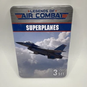 Legends of Air Combat Superplanes 3 DISC DVD set Steel Book Case RARE - Picture 1 of 3