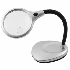 2X LED Lighted Flexible Gooseneck Stand Magnifier - Picture 1 of 1