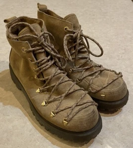 Circus Sam Edelman Kane Camel Lace-Up Military Combat Ankle Boots Womens Sz 9.5 - Picture 1 of 7