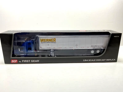 Werner Enterprises International LT Tractor & Trailer DCP First Gear  #60-1432 - Image 1 of 4