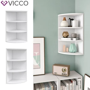 Estante de esquina estante de baño estante de pie Ecki 0.5 blanco Vicco - Imagen 1 de 5