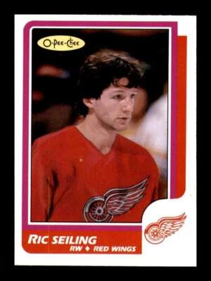 1986-87 O-Pee-Chee Hockey Ric Seiling #201 Detroit Red Wings NHL NM Near Mint - Image 1 of 2
