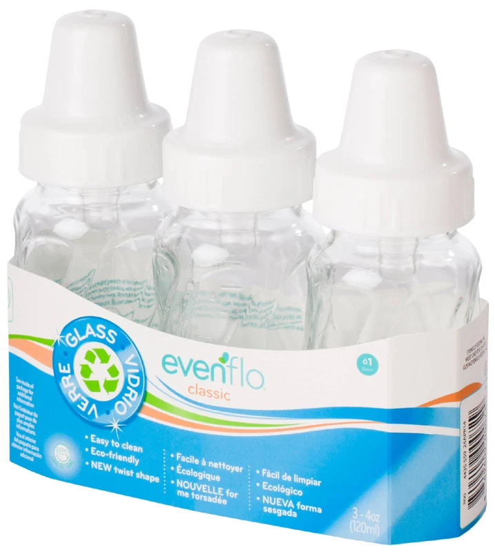 Evenflo Feeding Classic Twist Glass - 4oz 3pk