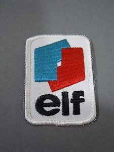 ELF Petroleum Embroidered Iron On Uniform-Jacket Patch 2.75" x 2" - Picture 1 of 2