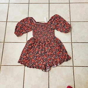 NEW Women's Blue Rain red floral fashion romper jumpsuit - Picture 1 of 1