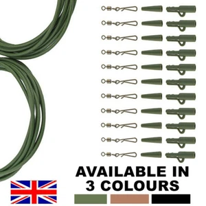 APAREJO DE PESCA 32 piezas PESO GIRATORIO CARPA PLOMO CLIP PARA EL CABELLO PLATAFORMA TUBO CLIPS DE SEGURIDAD - Imagen 1 de 8