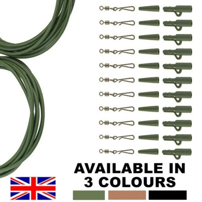 AVARTEK ANGELGERÄT 32 STCK. KARPFEN SCHWENKBAR GEWICHT BLEICLIP HAAR RIG ROHR SICHERHEITSCLIPS