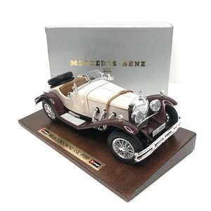 Burago 1/18 Scale Diecast - 1928 Mercedes Benz SSK - Cream w/ Box Italy - Picture 1 of 10