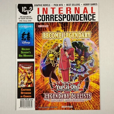 ICv2 INTERNAL CORRESPONDENCE GEEK CULTURE MAGAZINE #93 Spring 2018 Yu-Gi-Oh D&D Foto 1 de 3