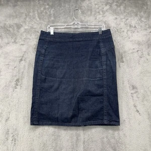Converse Jean Skirt Womens 30 Blue Midi Above Knee Stretch Preppy Designer - Picture 1 of 12
