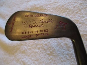 VINTAGE BURKE GOLFRITE LEGNO ALBERO 4 MASHIE FERRO RH raro ECCELLENTE mazza - Foto 1 di 9