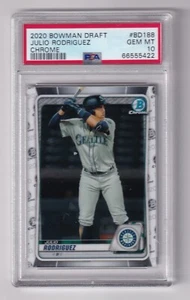 JULIO RODRÍGUEZ -- BOWMAN DRAFT 2020 CROMO -- BD-188 -- PSA 10 - Imagen 1 de 1
