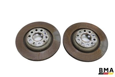 Audi RS3 8V Rear Left & Right Brake Disc Rotors Pair (2) 2017 - 2020 OEM - Image 1 of 4