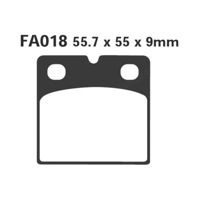 COPPIA PASTIGLIE EBC V FA018V GUZZI G5 - CONVERT 1000 1975-1985 - Immagine 1 di 4