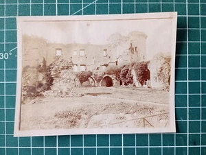 AW38 Photo albuminée circa 1900 TBE 11x8cm paysage ruines château - Picture 1 of 1