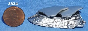 Star Wars Micro Machines JABBA'S DESERT SAIL BARGE Pewter Color - Picture 1 of 1