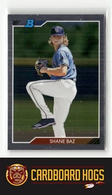 2020 Bowman Heritage #92CP-SB Shane Baz Tampa Bay Rays Chrome Prospects - Image 1 of 2
