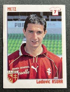 N°178 LUDOVIC ASUAR FC METZ LORRAINE GARNATS PANINI FOOTBALL 99 FOOTBALL 1998-1999