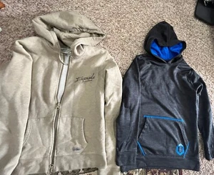 Reebok Full Zip Sweater Youth Medium Black Hoodie Sweatshirt/2 - Picture 1 of 7