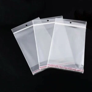 100 bustine sacchetto adesive trasparenti 18 x 12 cm creazioni bigiotteria regal - Foto 1 di 2